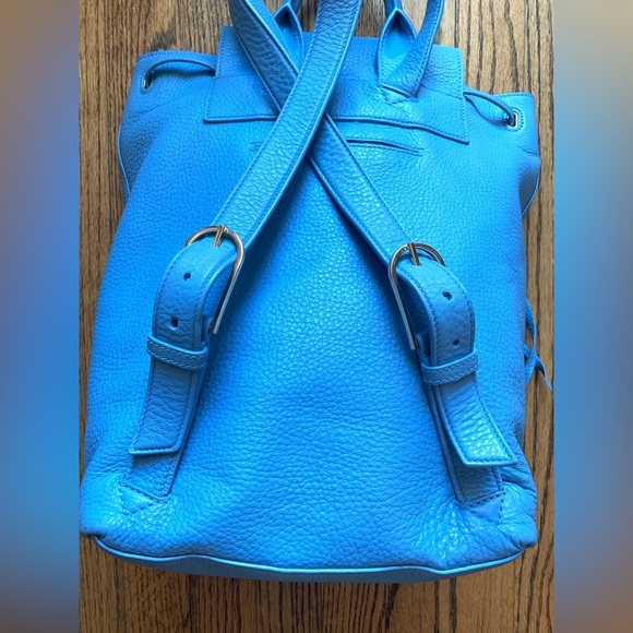 Tory Burch Blue Leather Backpack - Picture 6 of 13